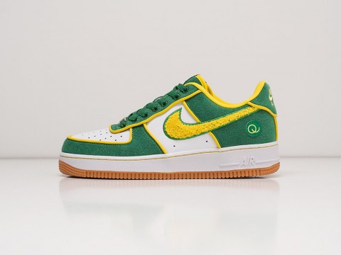 Nike Air Force 1 Low 5 Boroughs Pack Queens Pine Green / Gold Dart / White