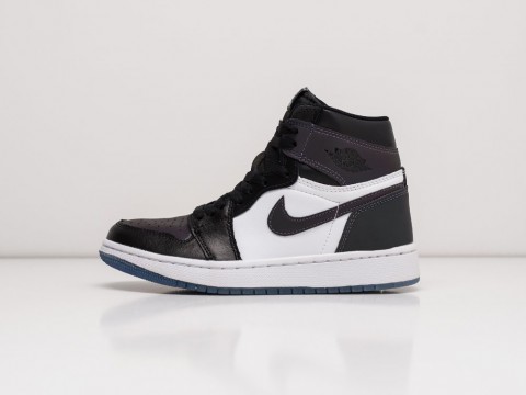 Женские кроссовки Nike Air Jordan 1 WMNS Black / White / Neon (36-40 размер)