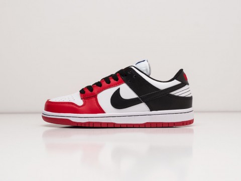 Nike SB Dunk Low WMNS EMB NBA 75th Anniversary Chicago Sail /Black / Chile Red / Black артикул 21290