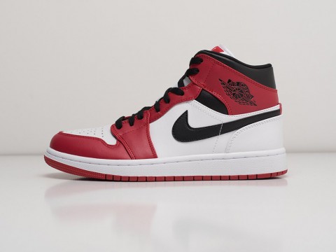 Nike Air Jordan 1 White / Red / Black артикул 21306