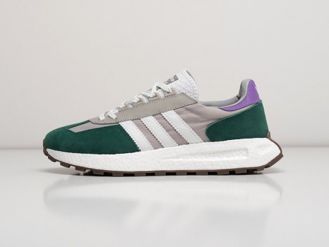 Мужские кроссовки Adidas Retropy E5 Grey / Green / White / Purple (40-45 размер)