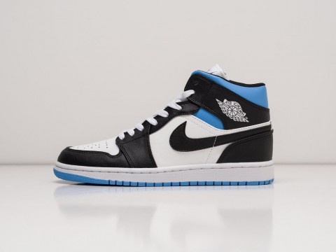 Nike Air Jordan 1 White / Black / Blue артикул 21336