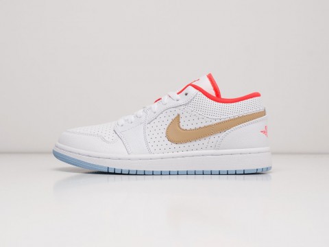 Nike Air Jordan 1 Low White / Brown / Red / Blue артикул 21378