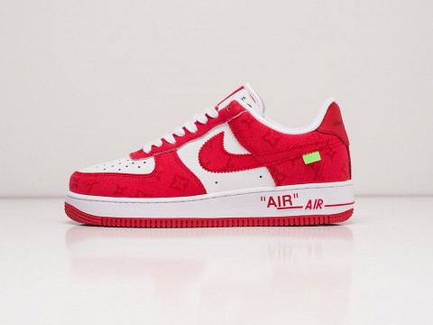 Nike Air Force 1 Low x Louis Vuitton Red / White артикул 21414