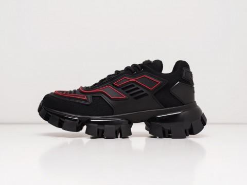 Мужские кроссовки Prada Cloudbust Thunder Black / Red (40-45 размер)