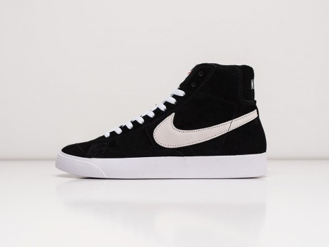 Мужские кроссовки Nike Blazer Mid 77 Black / White (40-45 размер)
