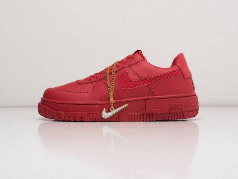 Мужские кроссовки Nike Air Force 1 Pixel Low All Red (40-45 размер)
