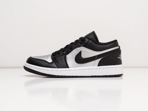 Женские кроссовки Nike Air Jordan 1 Low WMNS Black / Grey / White (36-40 размер)