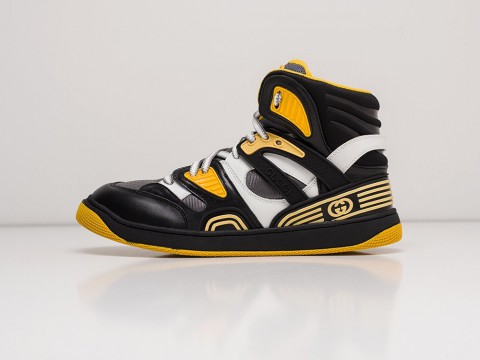 Мужские кроссовки Gucci Basket Black / Yellow (40-45 размер)