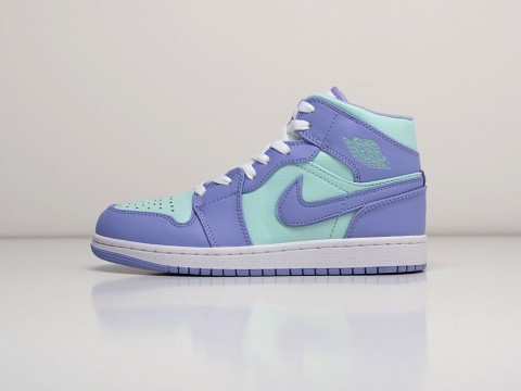 Женские кроссовки Nike Air Jordan 1 голубые Женские кроссовки Nike Air Jordan 1 голубые