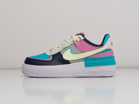 Nike Air Force 1 Shadow WMNS White / Black / Grey / Pink / Green