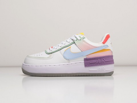 Nike Air Force 1 Shadow белые кожа женские (36-40)