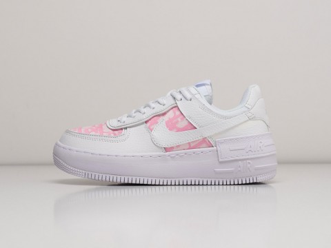 Женские кроссовки Nike Air Force 1 Shadow WMNS White / Pink (36-40 размер)