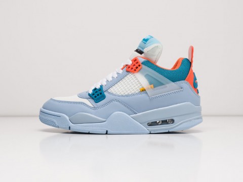 Мужские кроссовки Nike Air Jordan 4 Retro голубые Мужские кроссовки Nike Air Jordan 4 Retro голубые