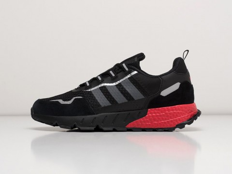 Adidas ZX 1K Boost Black / Grey / White / Red артикул 21737