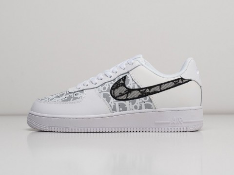 Мужские кроссовки Nike x Dior Air Force 1 Low белые