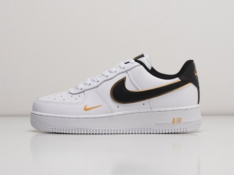Nike Air Force 1 Low WMNS Double Swoosh White Metallic Gold White / Metallic Gold / White-Black