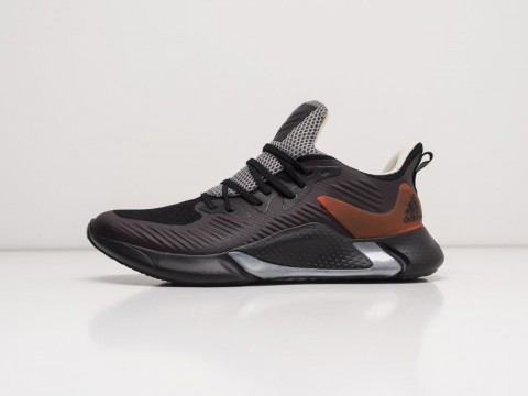 Мужские кроссовки Adidas Alphabounce Black / Grey / Orange (40-45 размер)