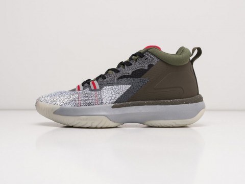 Мужские кроссовки Nike Jordan Zion 1 White / Grey / Olive (40-45 размер)