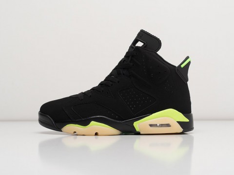 Nike Air Jordan 6 Electric Green черные - фото Nike Air Jordan 6 Electric Green черные - фото