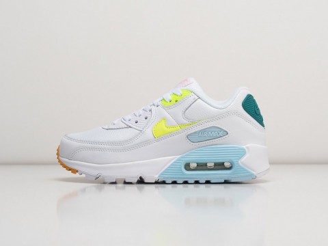 Nike Air Max 90 WMNS White / Blue / Yellow артикул 22139