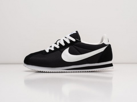 Мужские кроссовки Nike Cortez Nylon Black / White (40-45 размер)