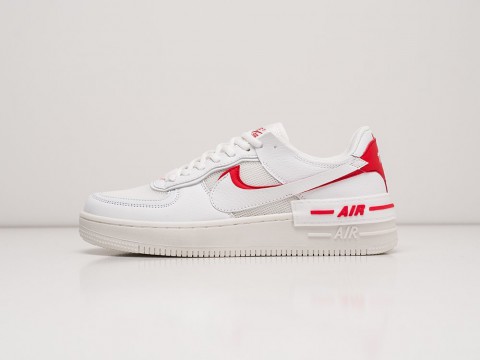 Мужские кроссовки Nike Air Force 1 Shadow White / Red (40-45 размер)