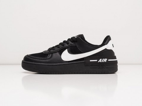 Мужские кроссовки Nike Air Force 1 Shadow Black / White (40-45 размер)