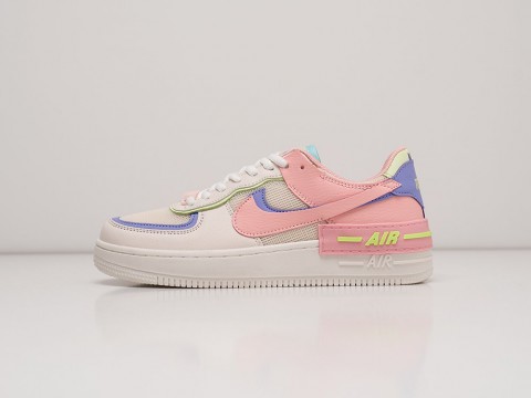 Женские кроссовки Nike Air Force 1 Shadow WMNS White / Pink (36-40 размер)