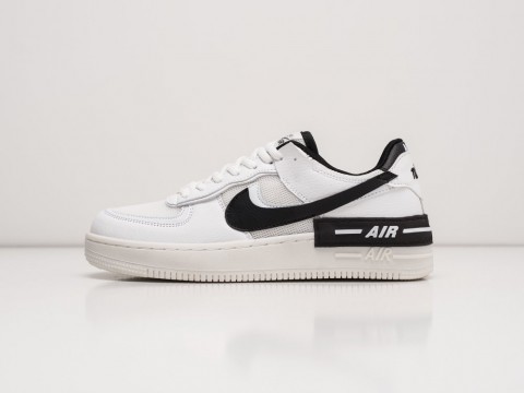 Мужские кроссовки Nike Air Force 1 Shadow White / Black-Black (40-45 размер)