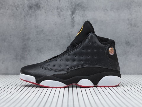Мужские кроссовки Nike Air Jordan 13 Retro Black / White / Red (40-45 размер)