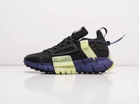 Reebok Zig Kinetica Edge Black / Nen Green / Blue артикул 22409 Reebok Zig Kinetica Edge Black / Nen Green / Blue артикул 22409