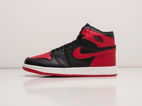 Мужские кроссовки Nike Air Jordan 1 Black / Red / White (40-45 размер)