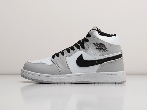 Мужские кроссовки Nike Air Jordan 1 Grey / White / Black (40-45 размер)