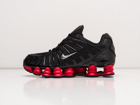 Nike Shox TL Black / Red / Silver артикул 22551