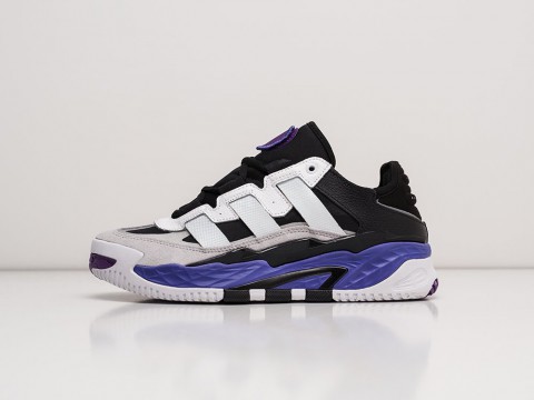 Женские кроссовки Adidas Niteball WMNS White / Black / Blue / Purple (36-40 размер)