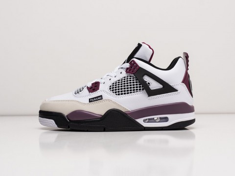 Nike x PSG Air Jordan 4 Retro WMNS белые кожа женские (36-40)