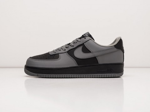 Nike Air Force 1 Low серые кожа мужские (40-45)