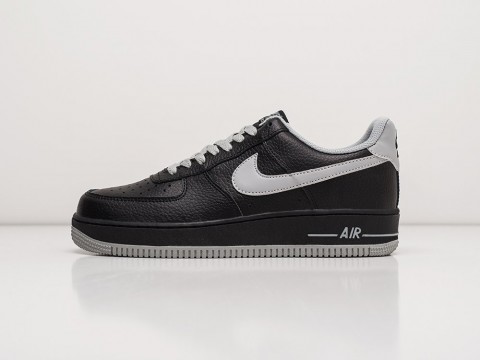 Nike Air Force 1 Low черные кожа мужские (40-45)