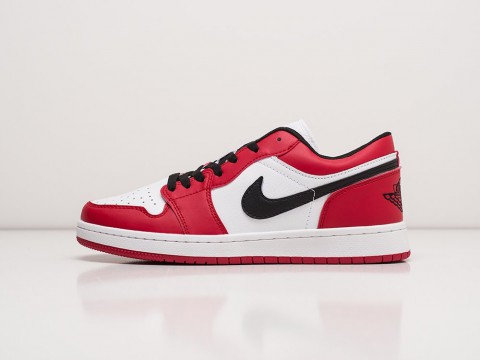 Мужские кроссовки Nike Air Jordan 1 Low Red / White / Black (40-45 размер)