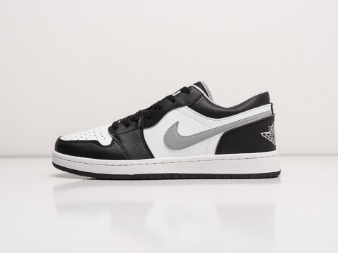 Мужские кроссовки Nike Air Jordan 1 Low Black / White / Grey (40-45 размер)
