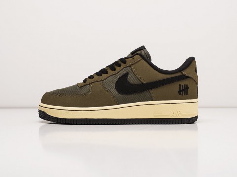 Nike x Undefeated Air Force 1 Low Green / Black / White артикул 22803