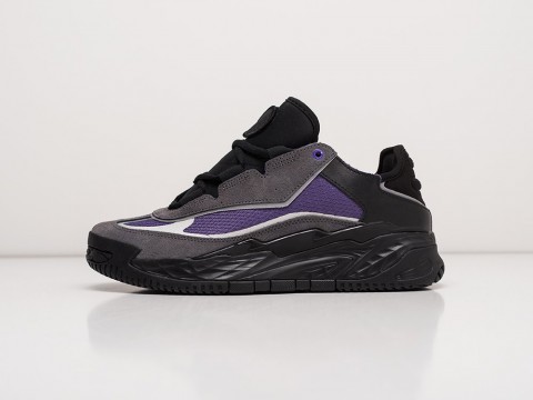 Мужские кроссовки Adidas Niteball Black / Purple / Grey (40-45 размер)