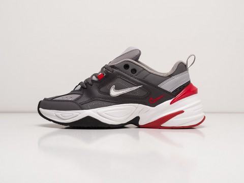 Мужские кроссовки Nike M2K TEKNO Grey / White / Red - фото