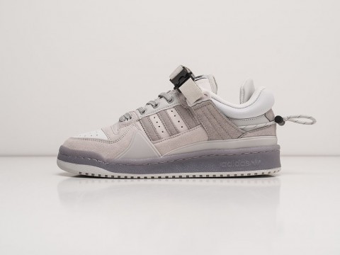 Adidas x Bad Bunny x Forum Buckle Low серые замша мужские (40-45)