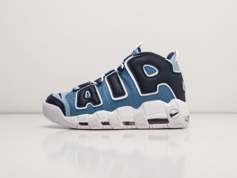 Nike Air More Uptempo WMNS голубые кожа женские (36-40)