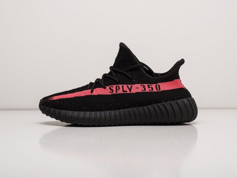 Adidas Yeezy 350 Boost v2 Red Stripe Core Black / Red / Core Black