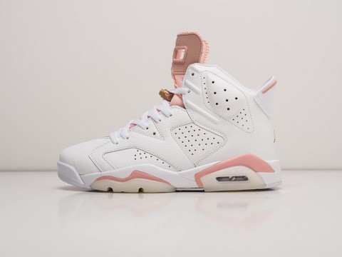 Nike Air Jordan 6 White / Pink артикул 23164