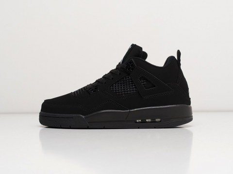 Мужские кроссовки Nike Air Jordan 4 Retro черные Мужские кроссовки Nike Air Jordan 4 Retro черные