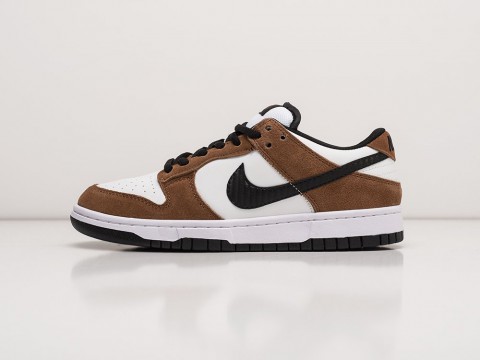 Nike SB Dunk Low White / Brown / Black артикул 23313